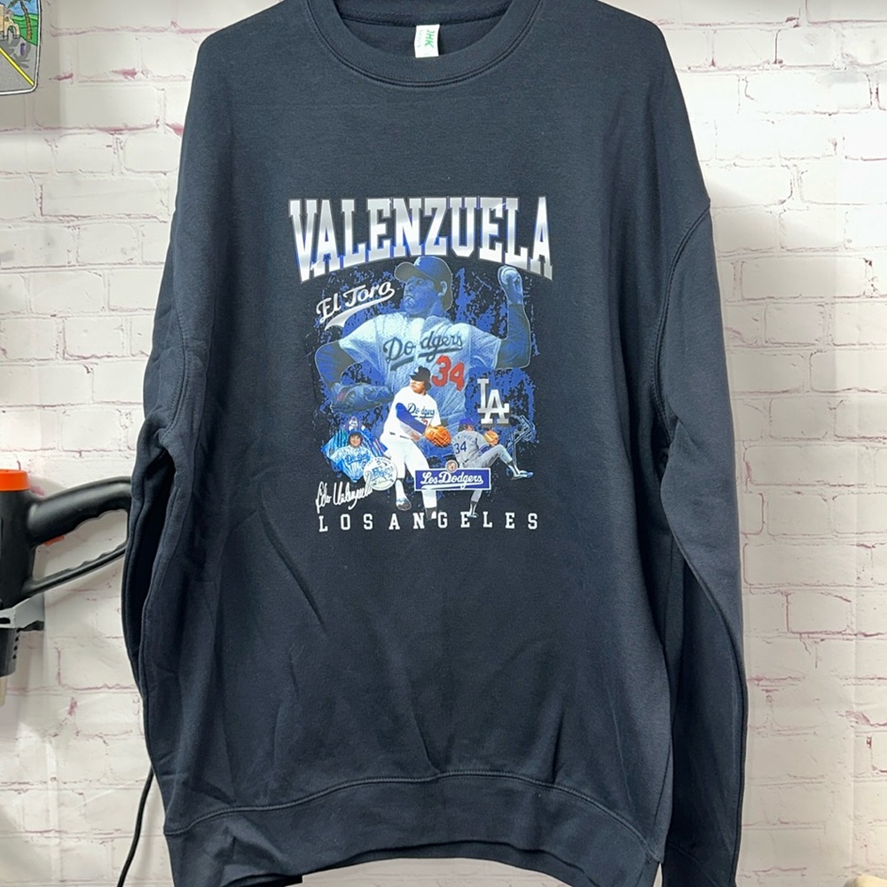 Navy Fernando Valenzuela Crewneck